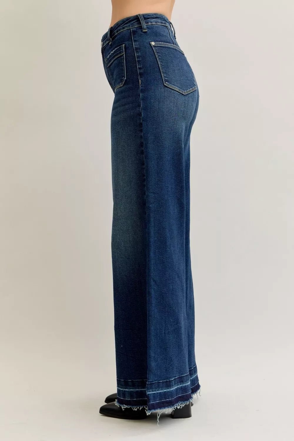 High Waist Palazzo Jeans - KAM Family Botanics