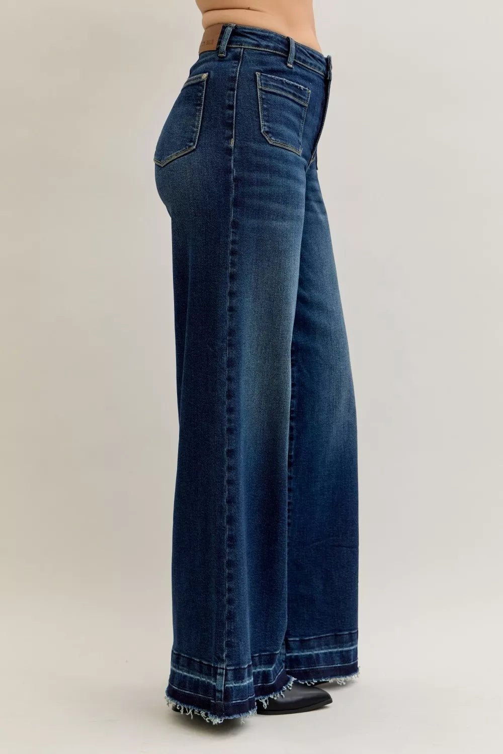 High Waist Palazzo Jeans - KAM Family Botanics