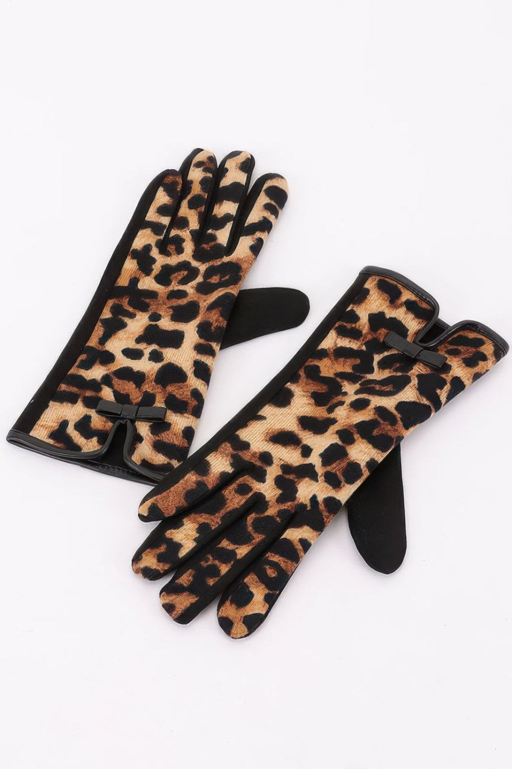 Leopard Print Knitted Gloves - KAM Family Botanics
