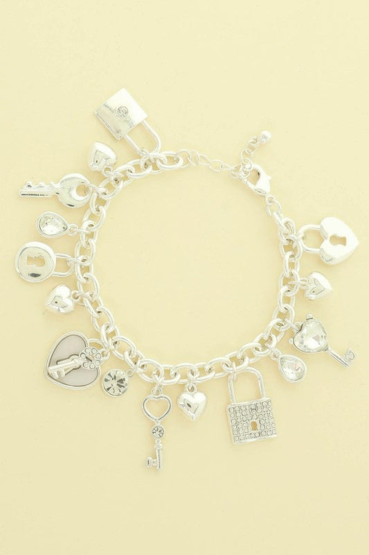 Lock And Key Charm Bracelet - KAM Family Botanics