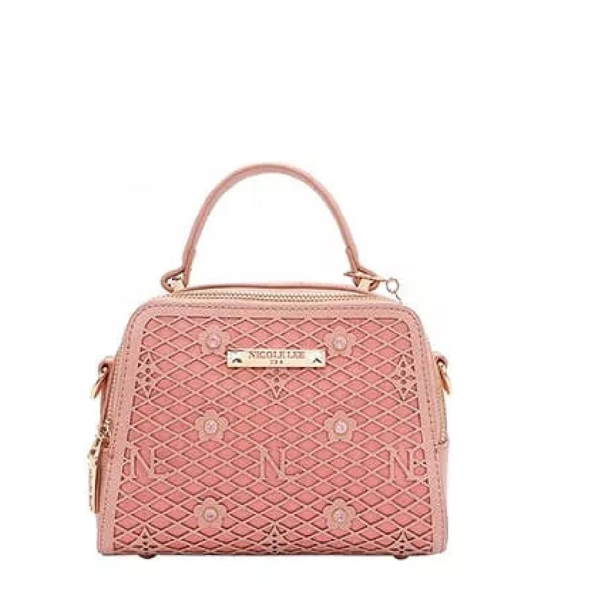 Lucy Vegan Geometric Pattern Structured Handbag - KAM Family Botanics