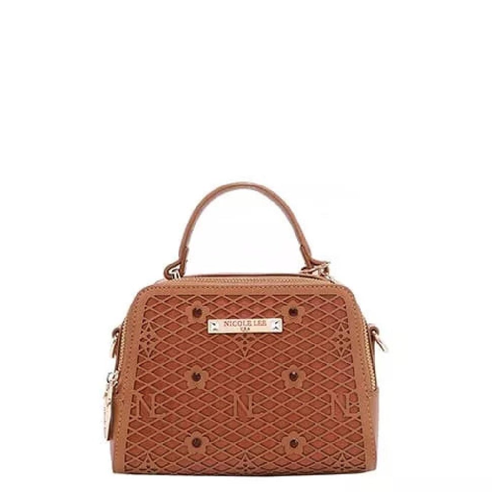 Lucy Vegan Geometric Pattern Structured Handbag - KAM Family Botanics