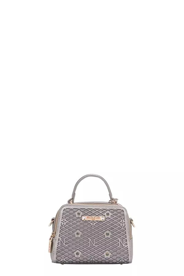 Lucy Vegan Geometric Pattern Structured Handbag - KAM Family Botanics