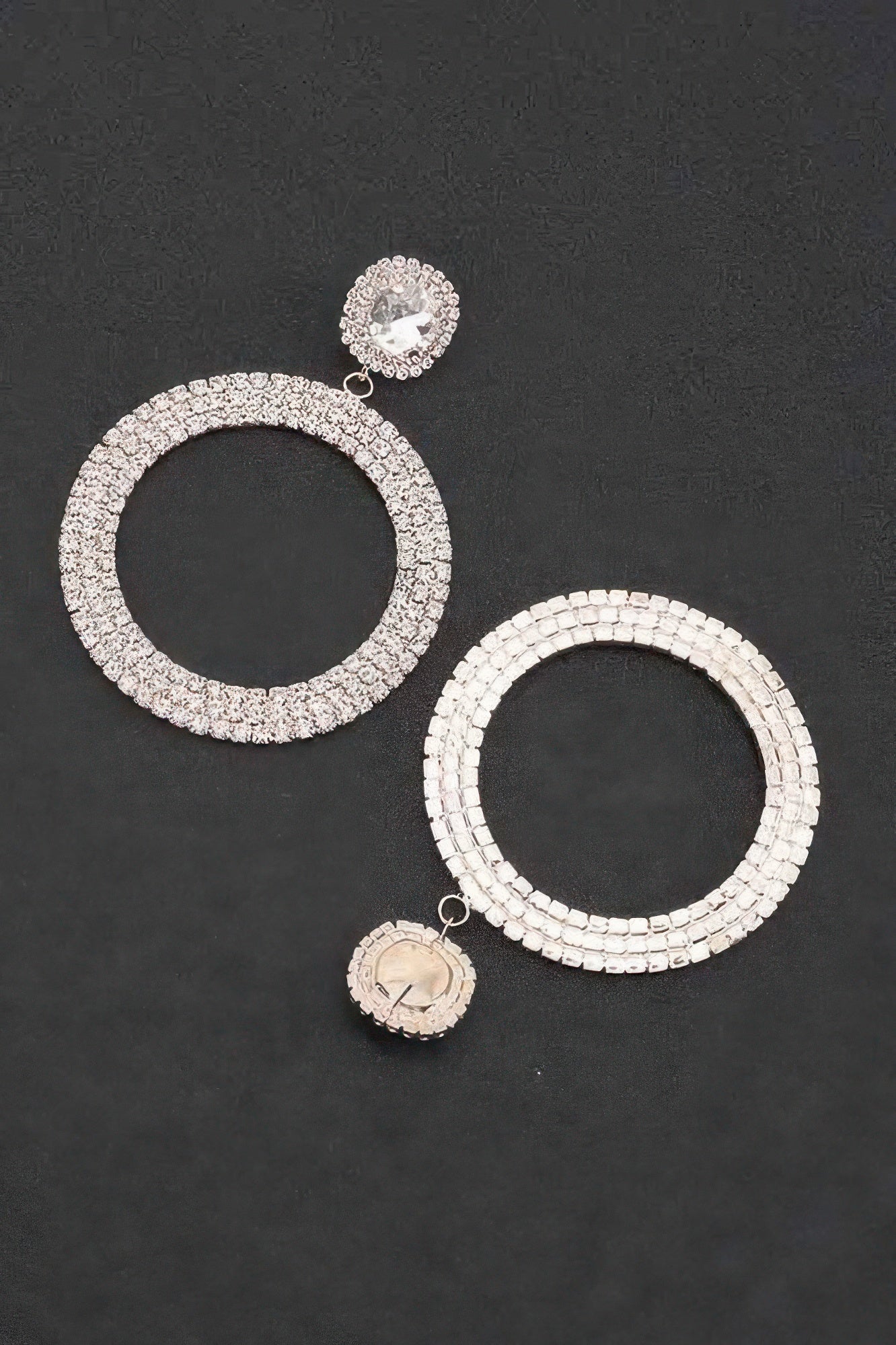 Luxury Rhinestone Circular Earrings - KAM Family Botanics