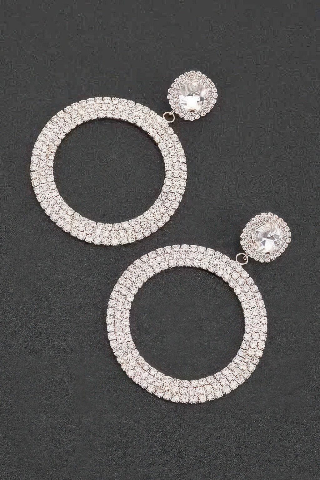 Luxury Rhinestone Circular Earrings - KAM Family Botanics