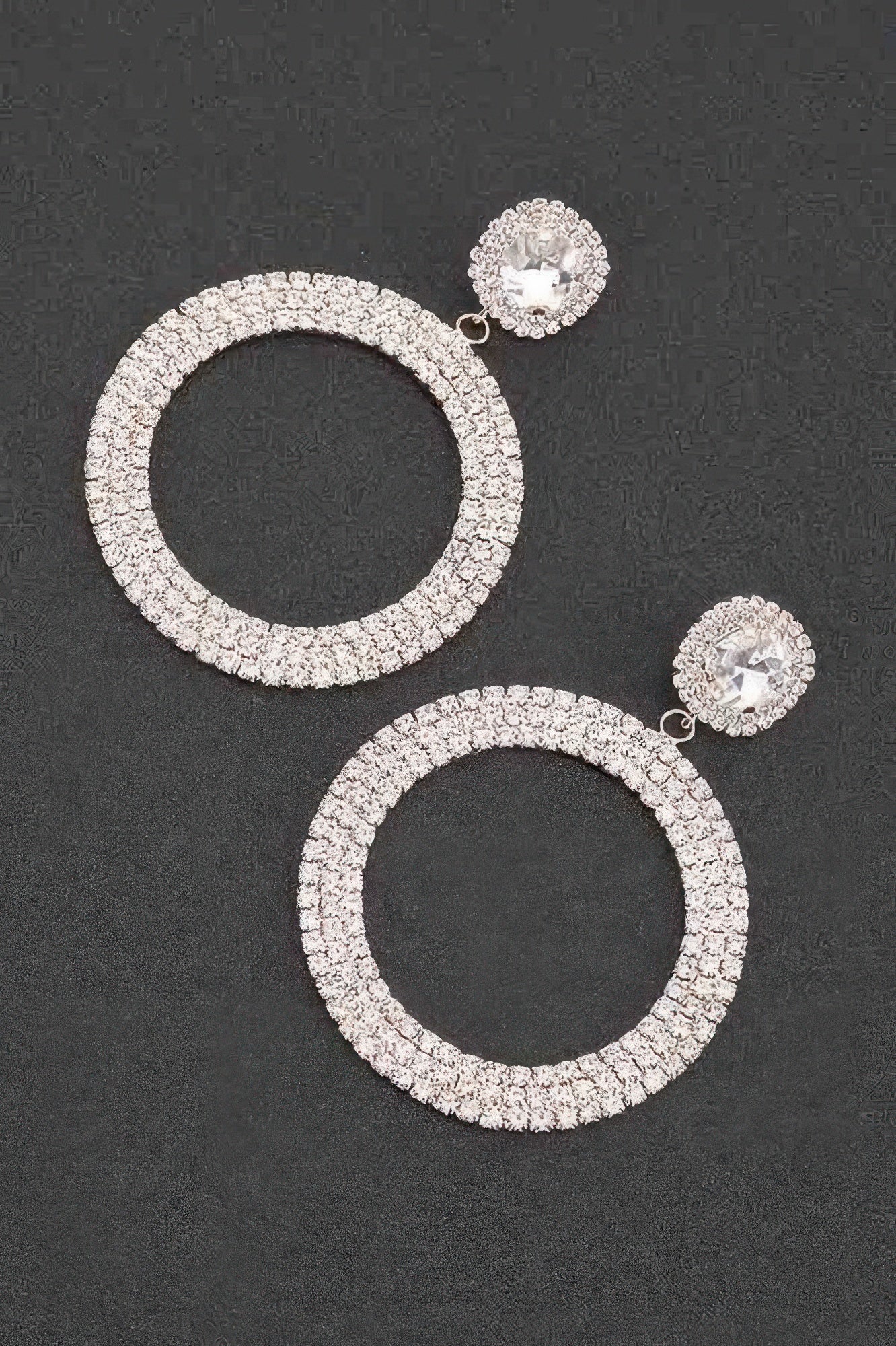 Luxury Rhinestone Circular Earrings - KAM Family Botanics