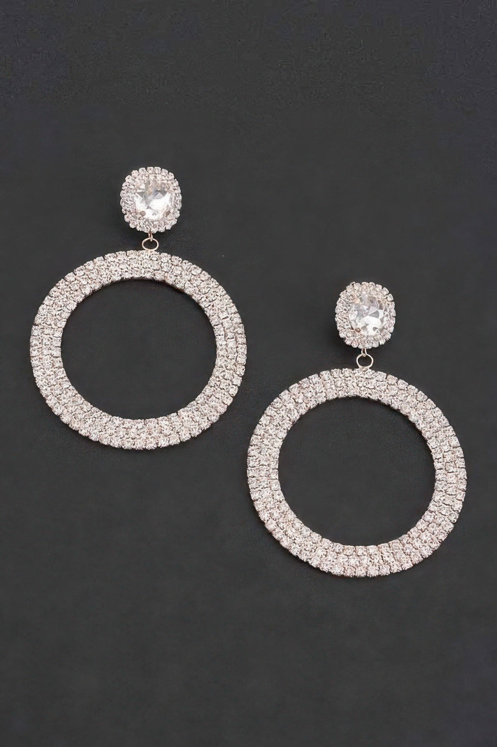Luxury Rhinestone Circular Earrings - KAM Family Botanics