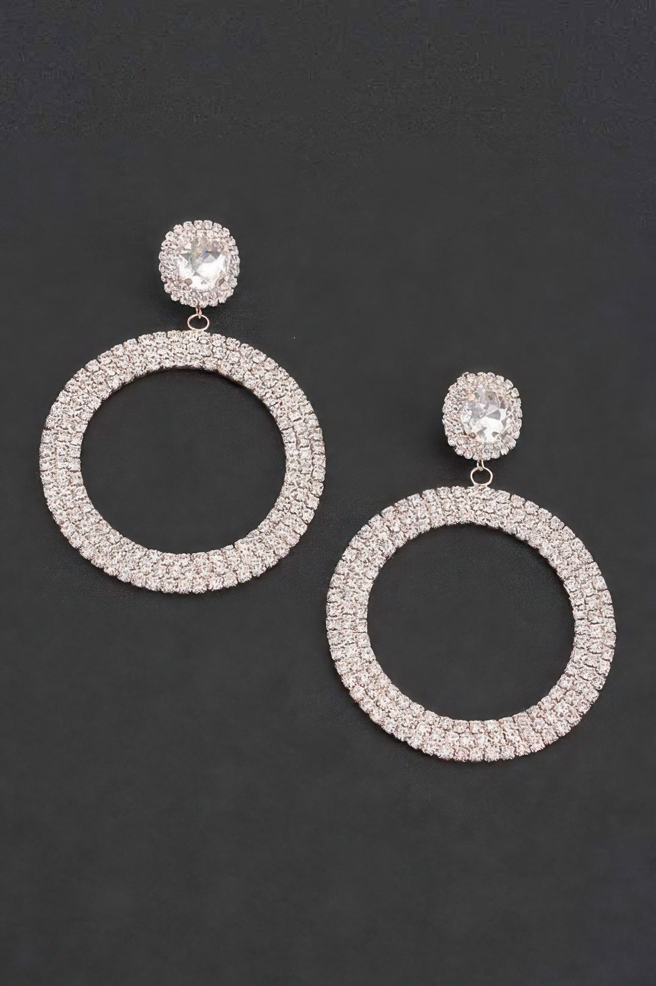 Luxury Rhinestone Circular Earrings - KAM Family Botanics