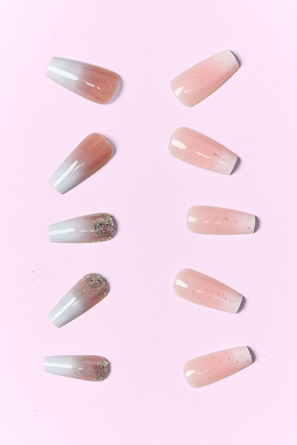 Marbleized Soft Girl Press On Nails 2 Packs - KAM Family Botanics By Kesha