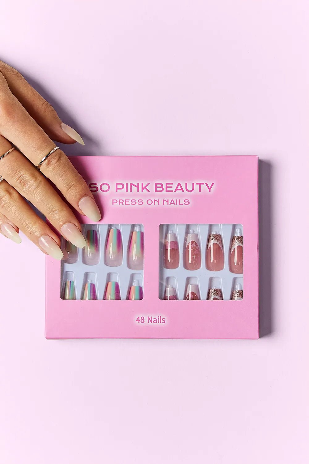 Marbleized Soft Girl Press On Nails 2 Packs - KAM Family Botanics By Kesha