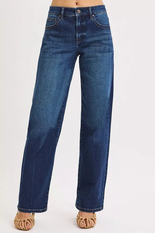 Mid Rise Wide Baggy Jeans - KAM Family Botanics