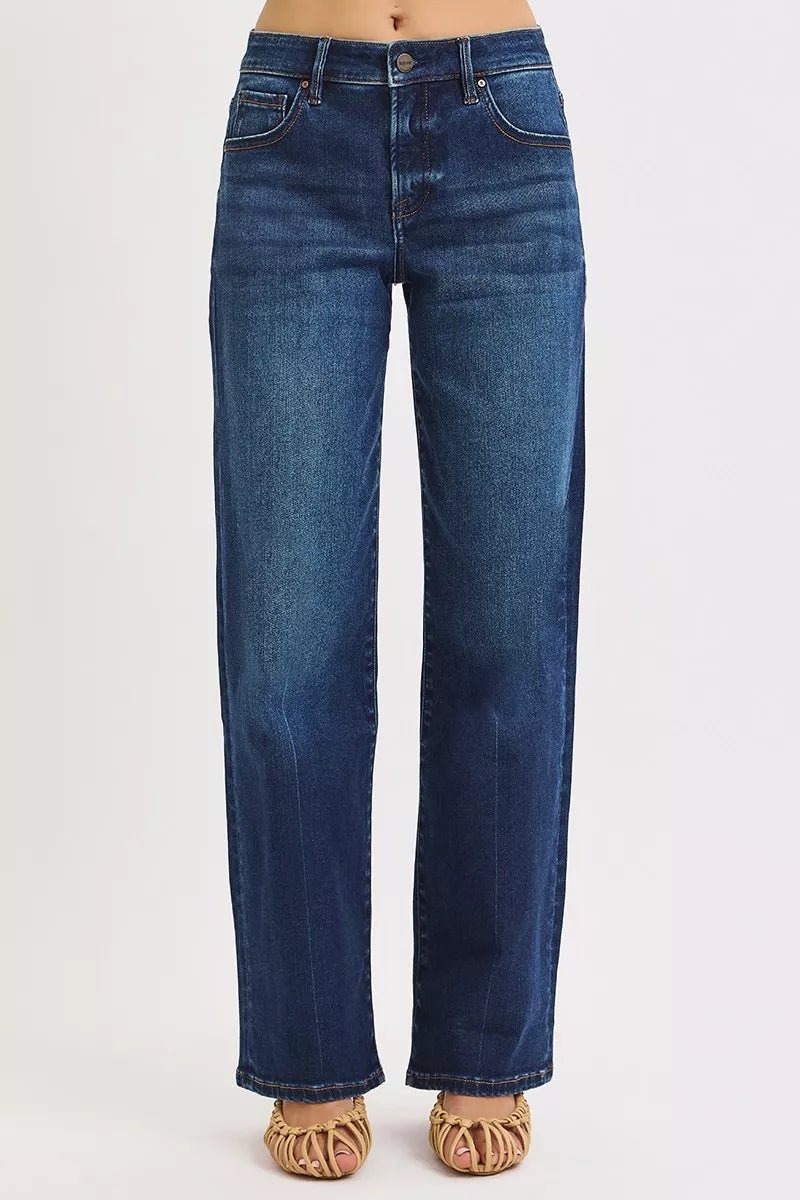 Mid Rise Wide Baggy Jeans - KAM Family Botanics