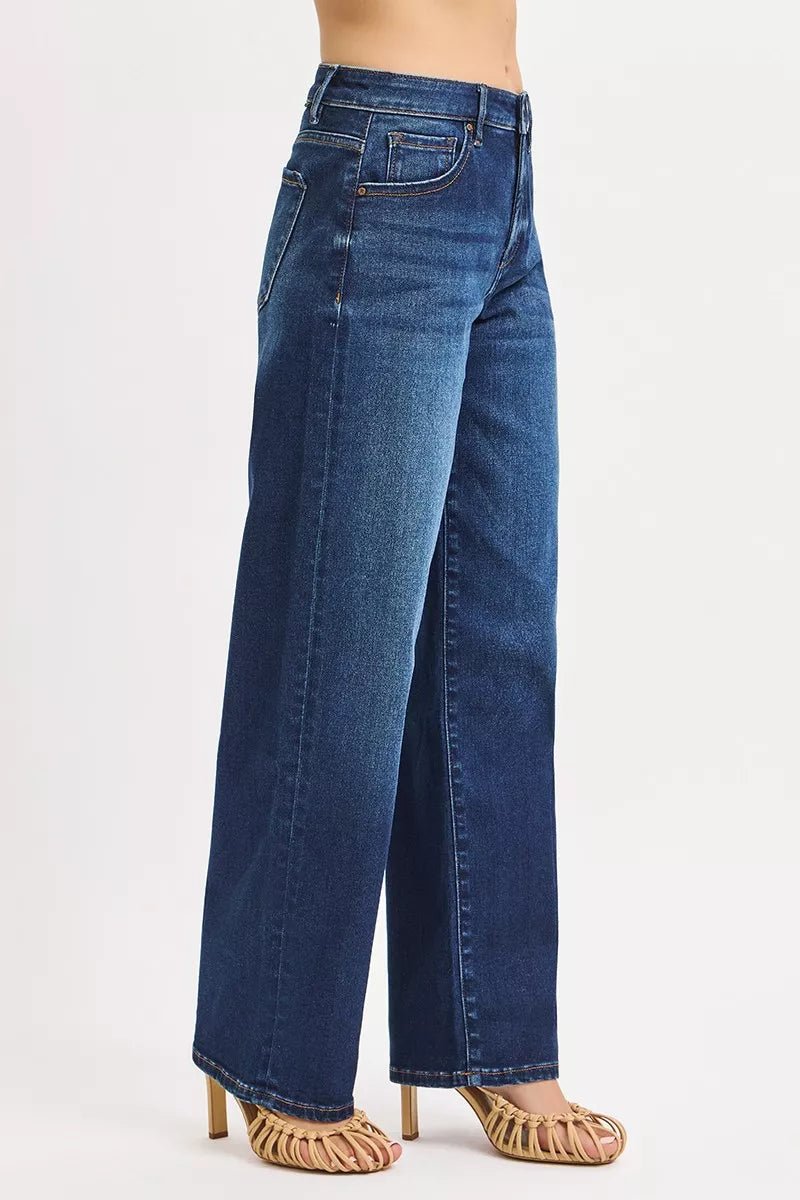 Mid Rise Wide Baggy Jeans - KAM Family Botanics