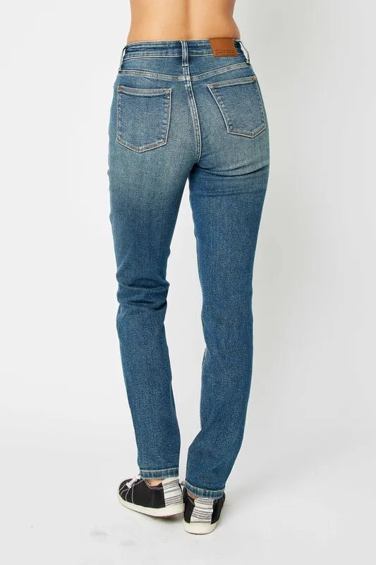 Mid Wash High Waist Skinny Jeans - KAM Family Botanics