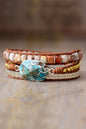 Natural Banded Stone Handmade Copper Bracelet - KAM Family Botanics By Kesha