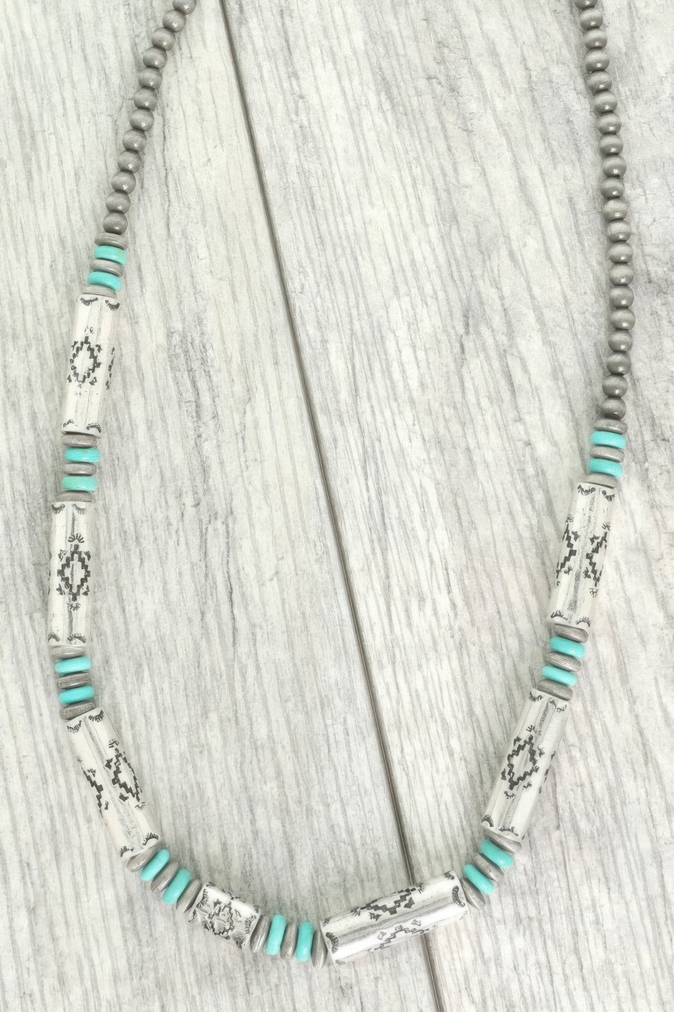 Navajo Barrel Bead Necklace - KAM Family Botanics