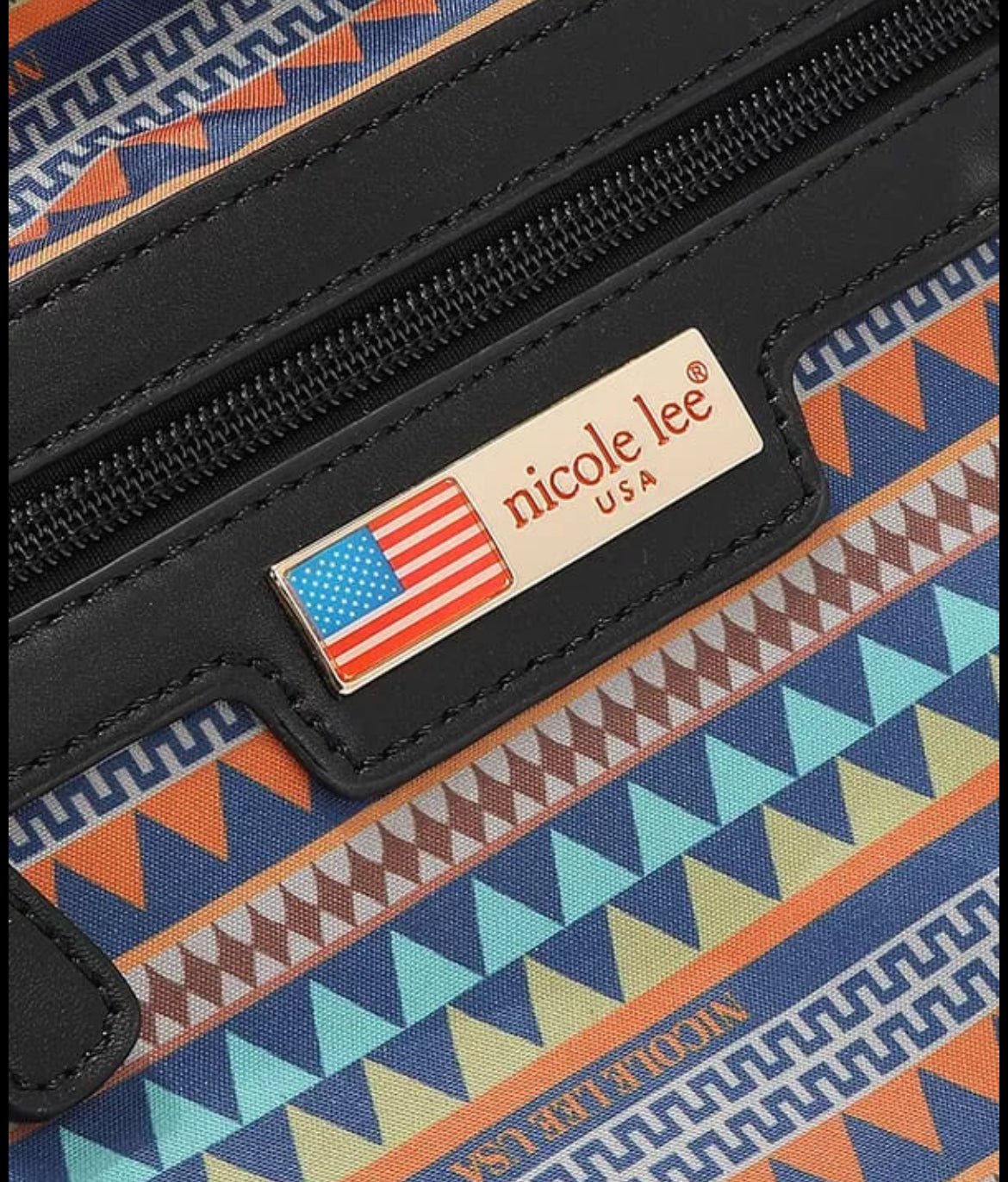 Nicole Lee USA Bosque De Amor Denim Boston Bag - KAM Family Botanics