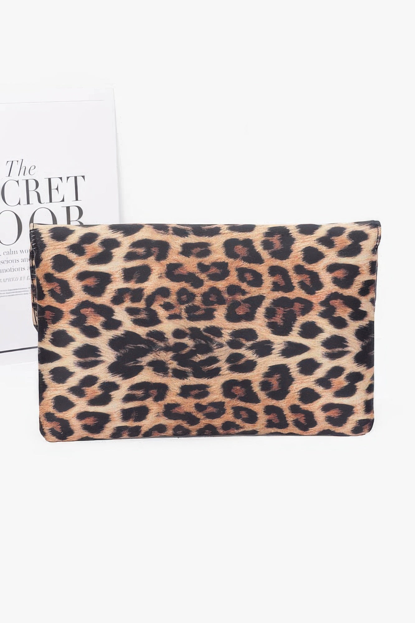 Nylon Leopard Metal Studded Clutch Bag - KAM Family Botanics