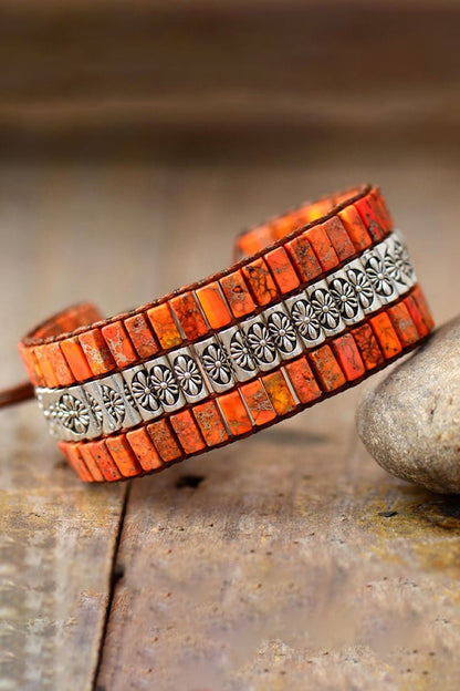 Paradox Handmade Triple Layer Natural Stone Bracelet - KAM Family Botanics By Kesha