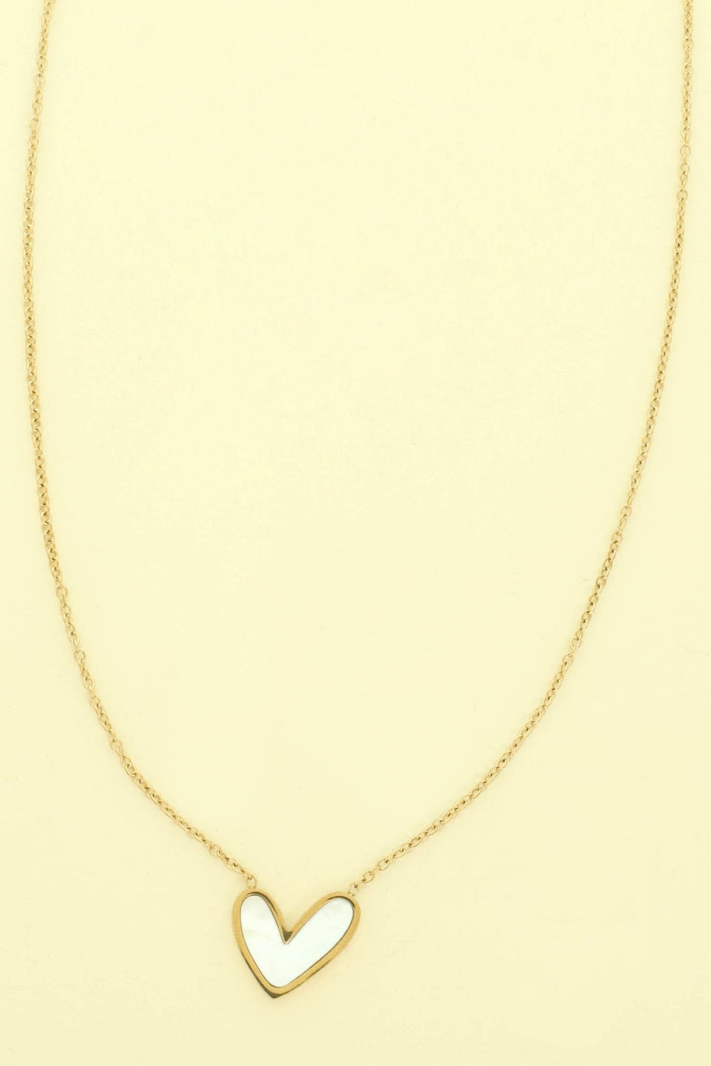 Pearlescent Heart Pendant Necklace - KAM Family Botanics