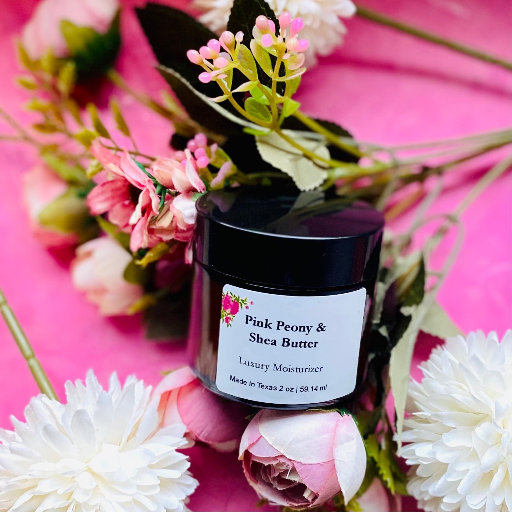 Pink Peony & Shea Butter Luxury Moisturizer - KAM Family Botanics By Kesha