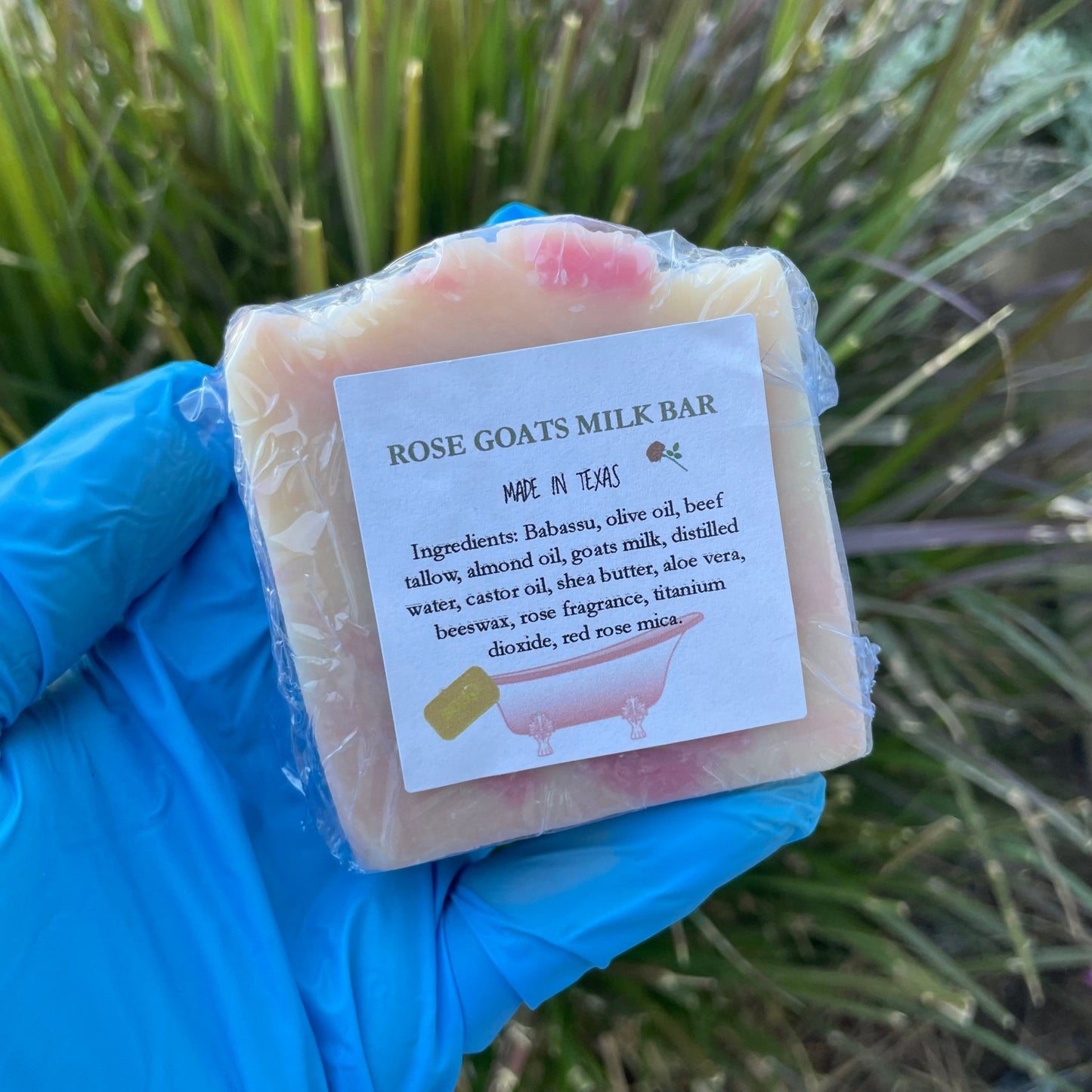 Rose Goats Milk Soap - KAM Family Botanics
