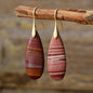 Saturn Natural Stone Waterdrop Shape Earrings - KAM Family Botanics By Kesha