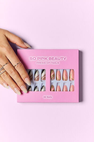 So Pink Beauty Press On Nails 2 Packs - KAM Family Botanics By Kesha