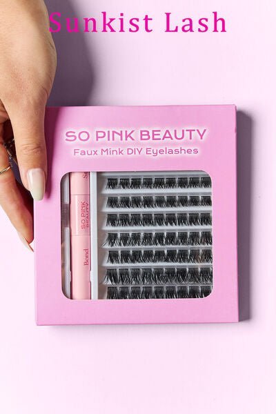 So Pink Faux Mink Eyelashes Cluster Multipack - KAM Family Botanics By Kesha