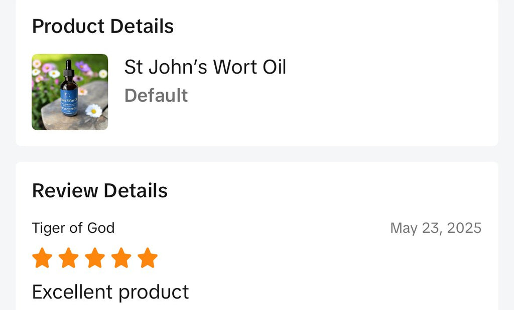 St John’s Wort Oil - KAM Family Botanics