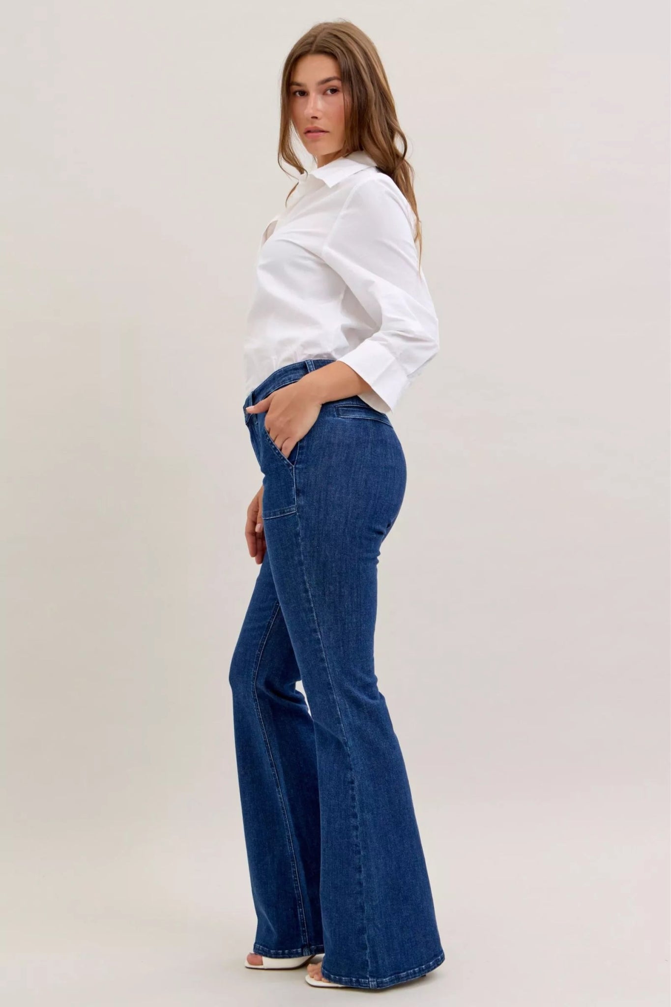 Stylish High Waist Flare Jeans By J. Blue - KAM Family Botanics