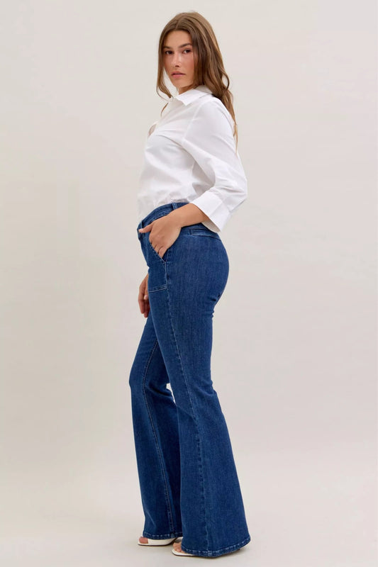 Stylish High Waist Flare Jeans By J. Blue - KAM Family Botanics