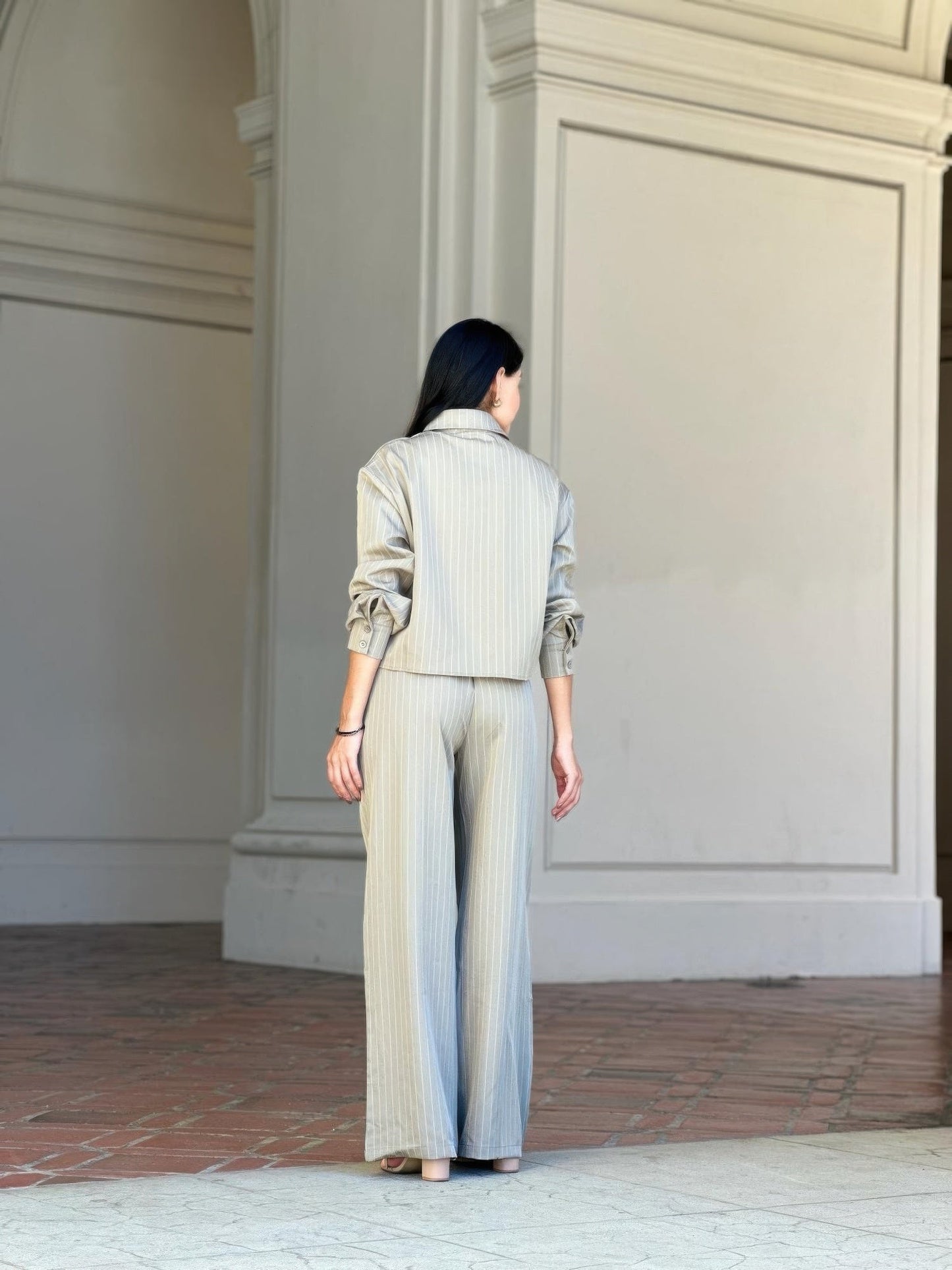 Top Standard Striped Pants Set - KAM Family Botanics