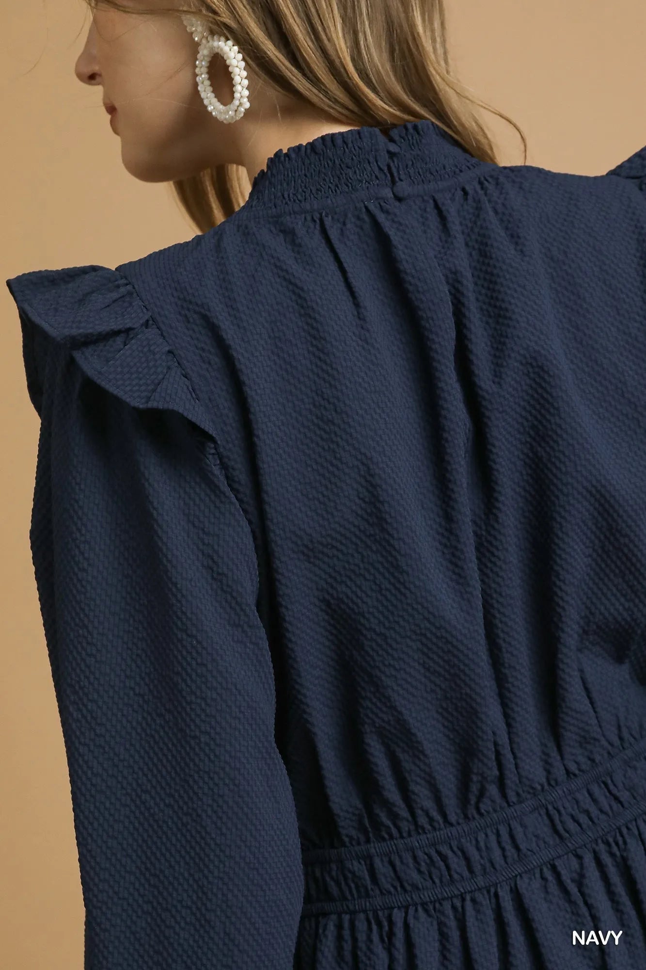 Vintage Chic Ruffle Detail Dress - KAM Family Botanics