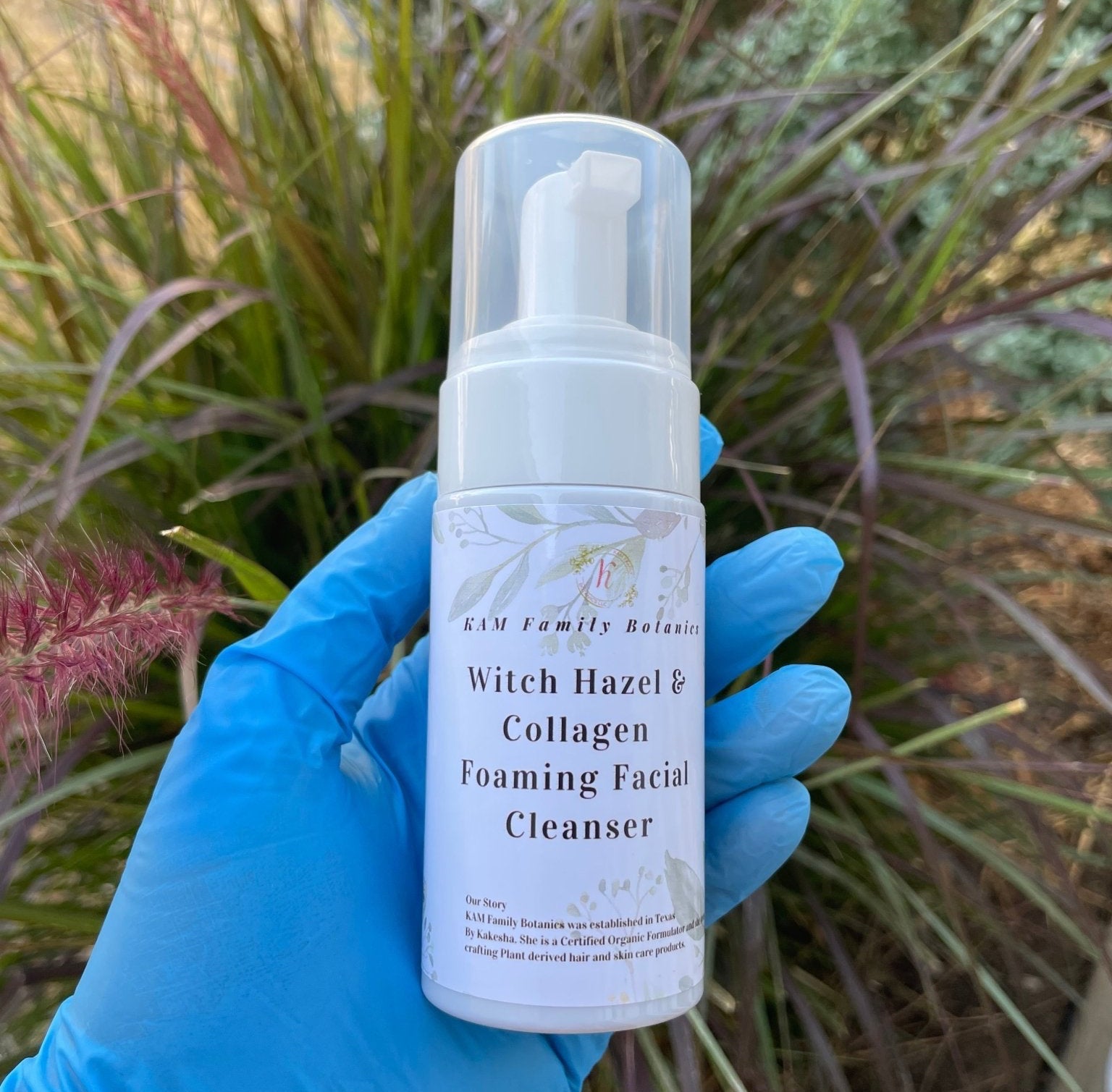Witch Hazel & Collagen Foam Facial Cleanser - KAM Family Botanics