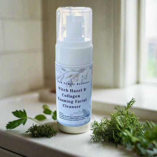 Witch Hazel & Collagen Foam Facial Cleanser - KAM Family Botanics By Kesha