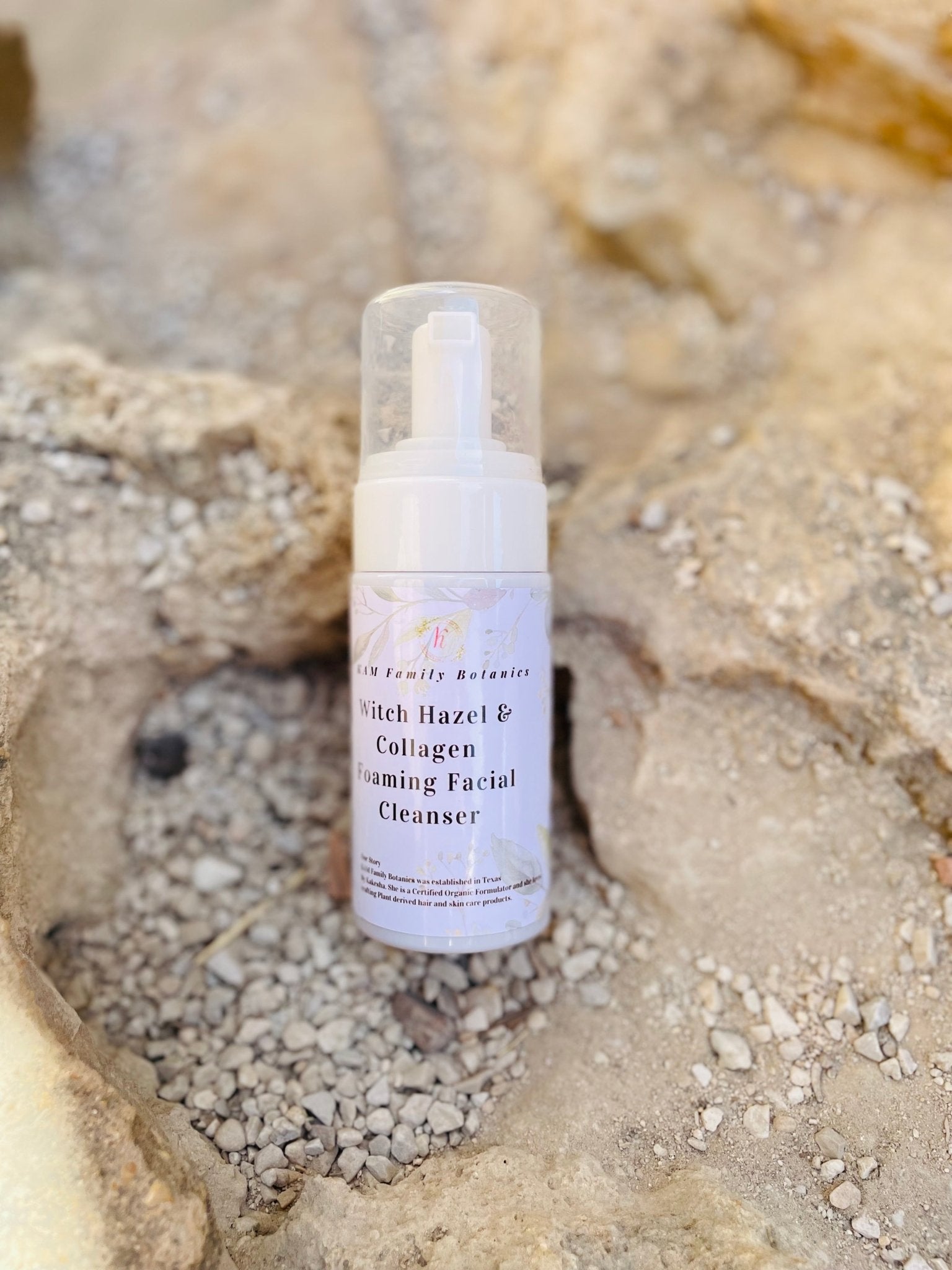 Witch Hazel & Collagen Foam Facial Cleanser - KAM Family Botanics